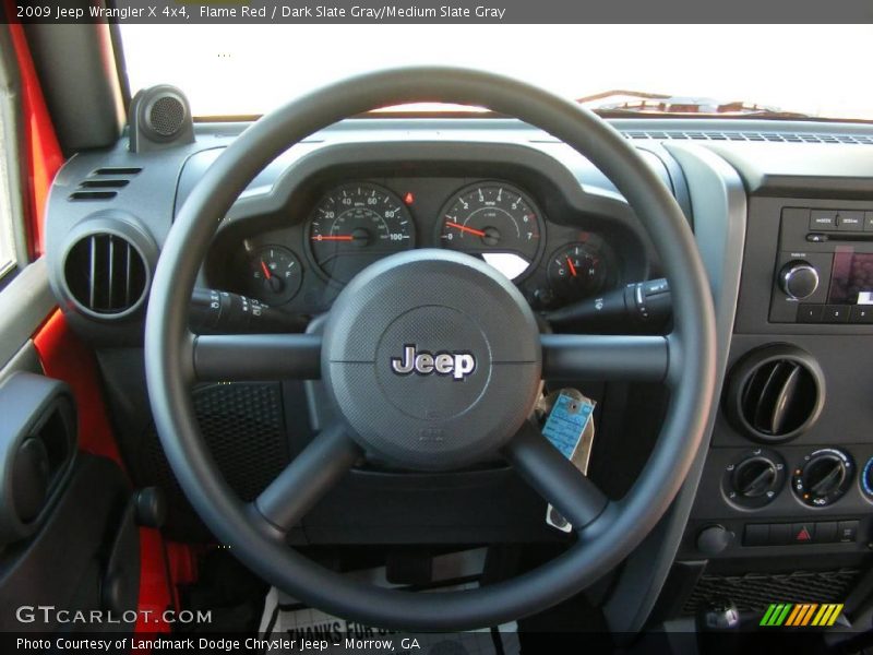 Flame Red / Dark Slate Gray/Medium Slate Gray 2009 Jeep Wrangler X 4x4
