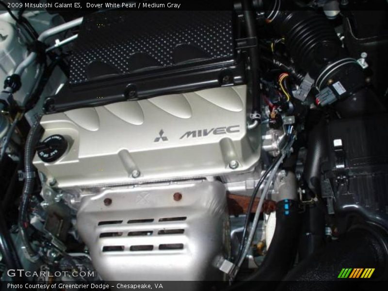 Dover White Pearl / Medium Gray 2009 Mitsubishi Galant ES