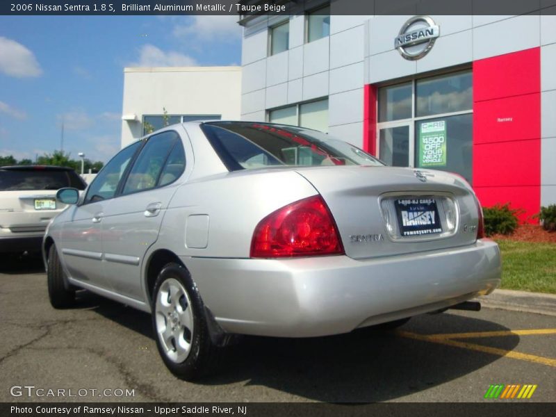 Brilliant Aluminum Metallic / Taupe Beige 2006 Nissan Sentra 1.8 S