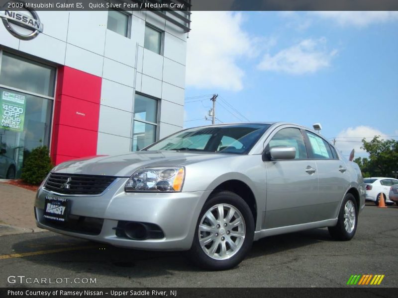 Quick Silver Pearl / Medium Gray 2009 Mitsubishi Galant ES