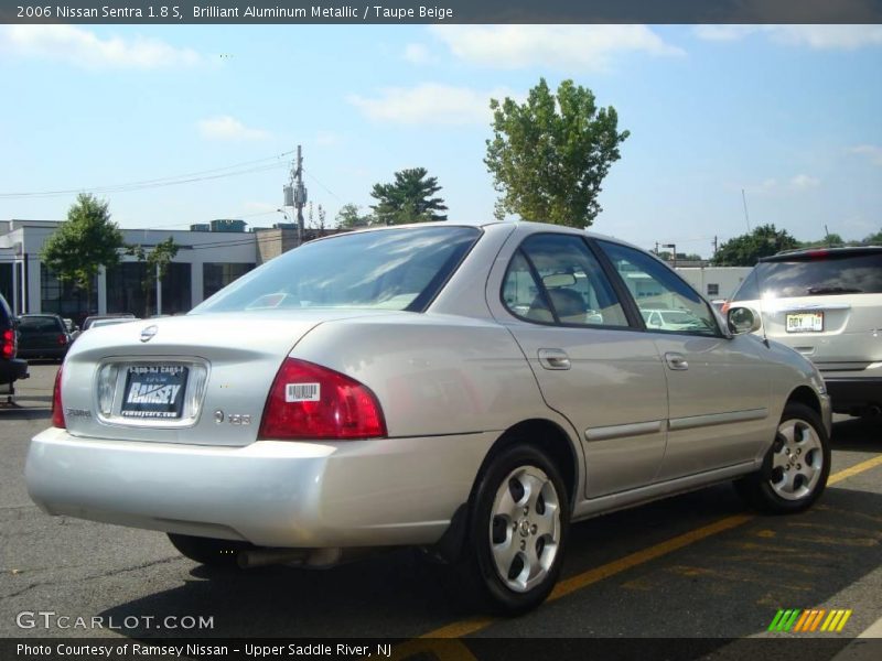 Brilliant Aluminum Metallic / Taupe Beige 2006 Nissan Sentra 1.8 S