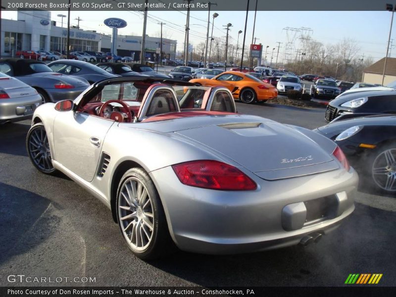 GT Silver Metallic / Carrera Red 2008 Porsche Boxster RS 60 Spyder