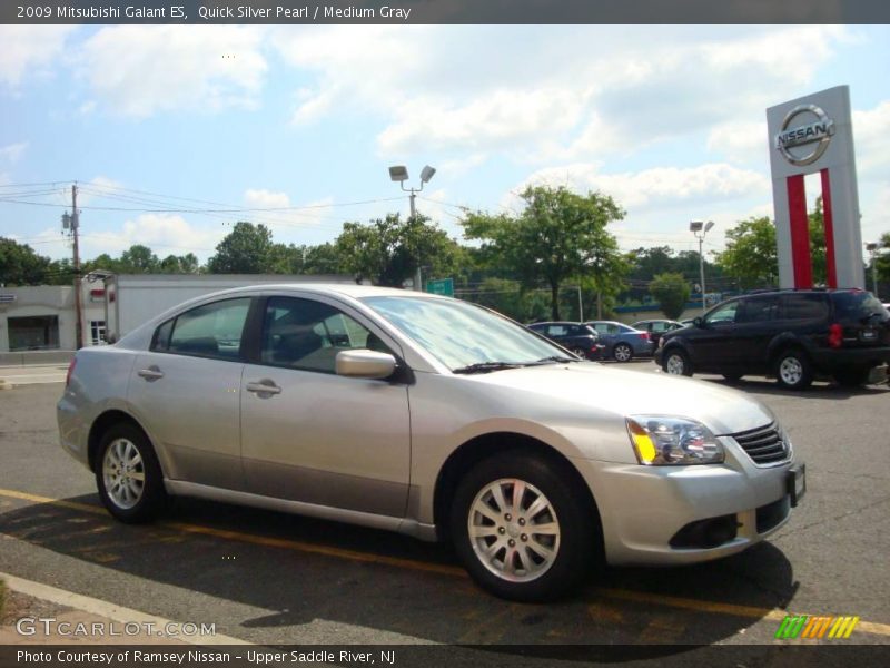 Quick Silver Pearl / Medium Gray 2009 Mitsubishi Galant ES