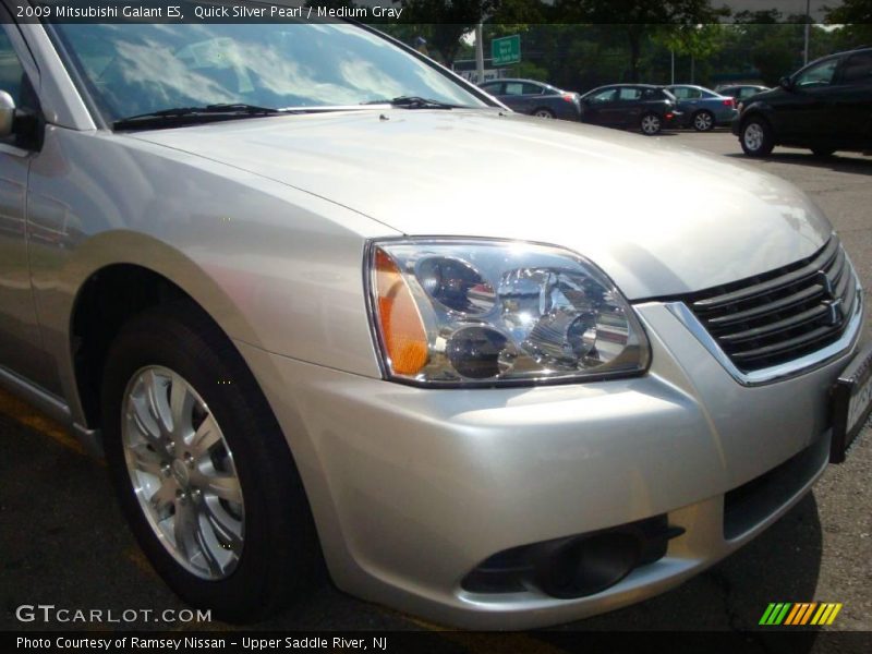 Quick Silver Pearl / Medium Gray 2009 Mitsubishi Galant ES