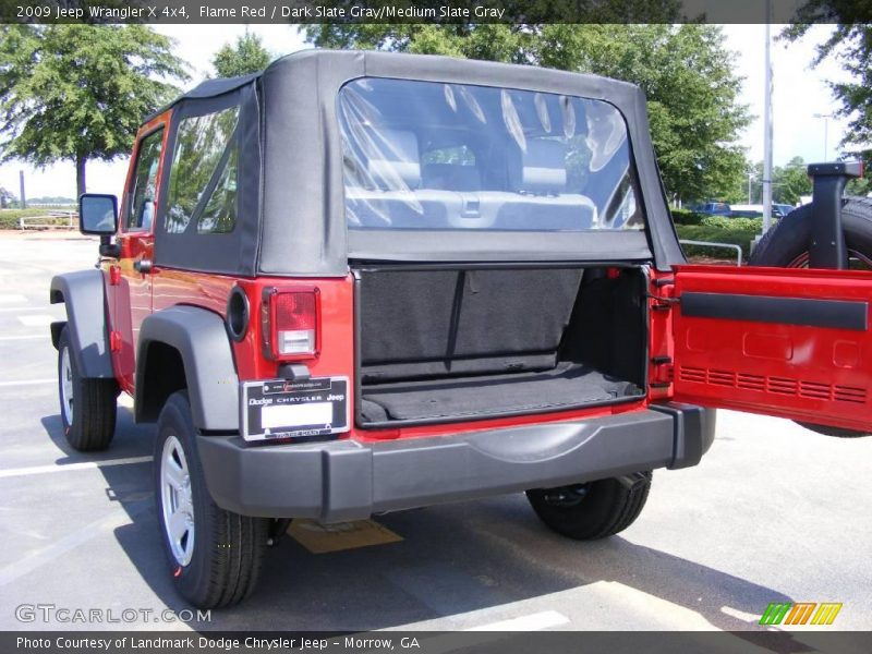 Flame Red / Dark Slate Gray/Medium Slate Gray 2009 Jeep Wrangler X 4x4