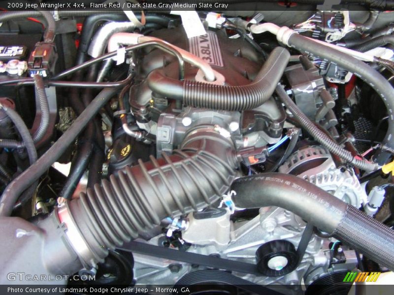 Flame Red / Dark Slate Gray/Medium Slate Gray 2009 Jeep Wrangler X 4x4