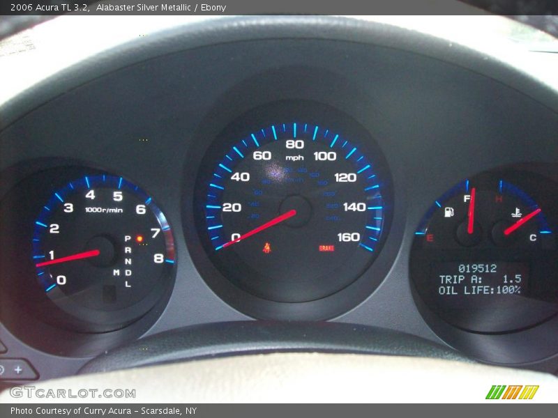 Alabaster Silver Metallic / Ebony 2006 Acura TL 3.2