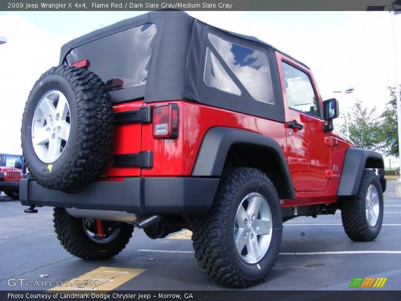 Flame Red / Dark Slate Gray/Medium Slate Gray 2009 Jeep Wrangler X 4x4