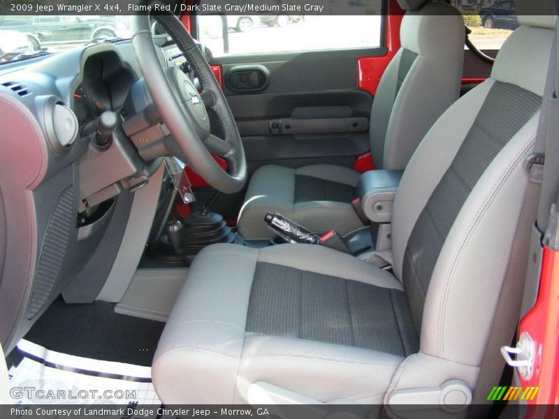 Flame Red / Dark Slate Gray/Medium Slate Gray 2009 Jeep Wrangler X 4x4