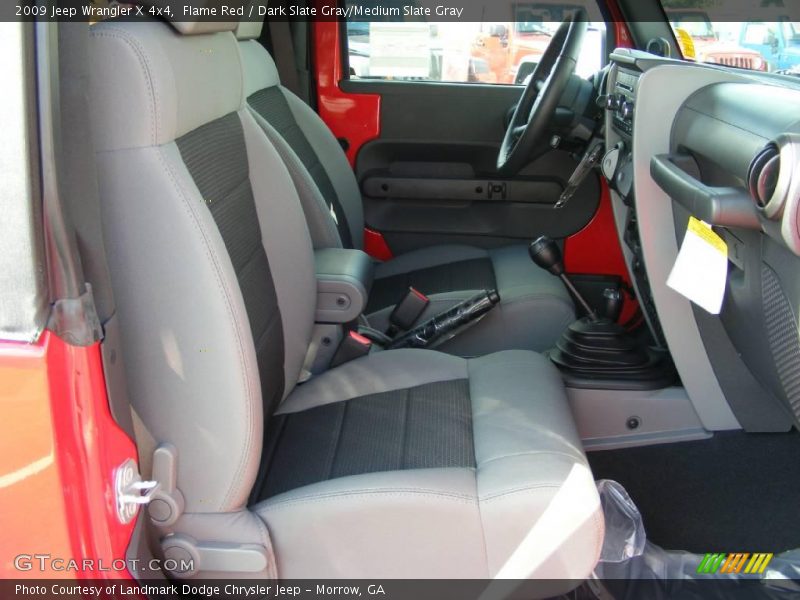 Flame Red / Dark Slate Gray/Medium Slate Gray 2009 Jeep Wrangler X 4x4