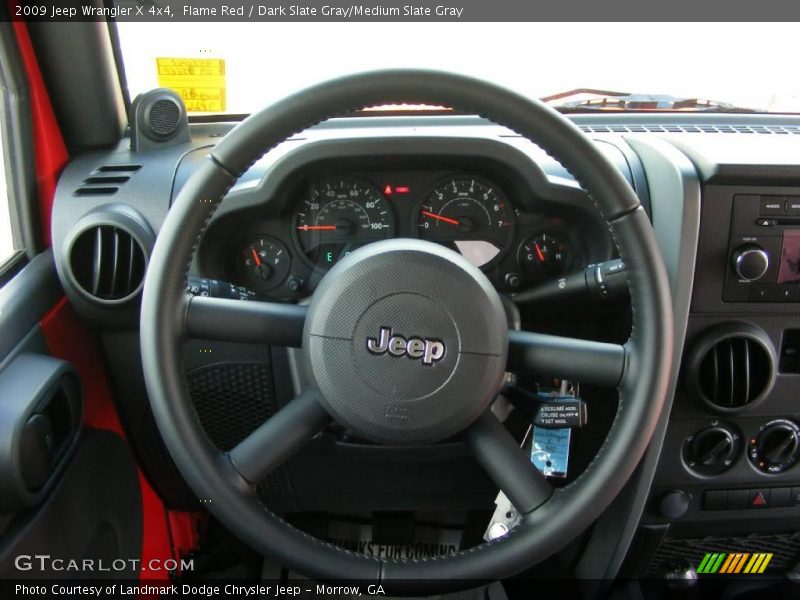 Flame Red / Dark Slate Gray/Medium Slate Gray 2009 Jeep Wrangler X 4x4