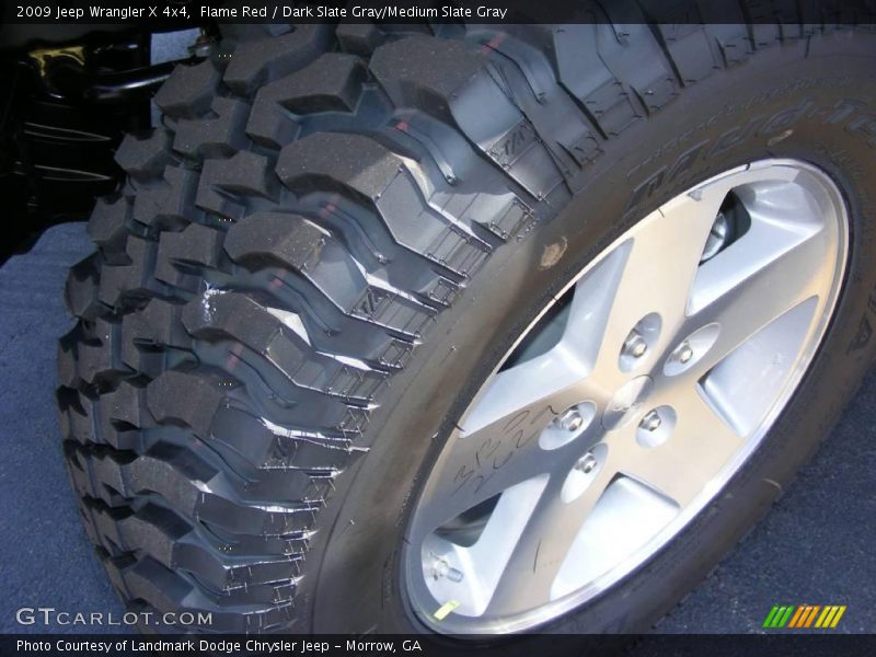 Flame Red / Dark Slate Gray/Medium Slate Gray 2009 Jeep Wrangler X 4x4