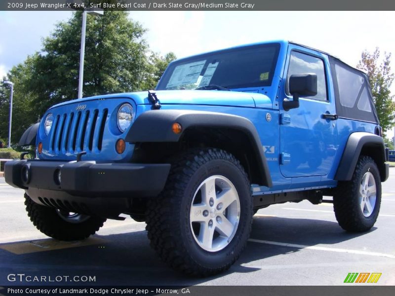 Surf Blue Pearl Coat / Dark Slate Gray/Medium Slate Gray 2009 Jeep Wrangler X 4x4