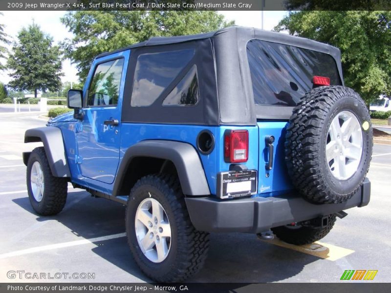 Surf Blue Pearl Coat / Dark Slate Gray/Medium Slate Gray 2009 Jeep Wrangler X 4x4