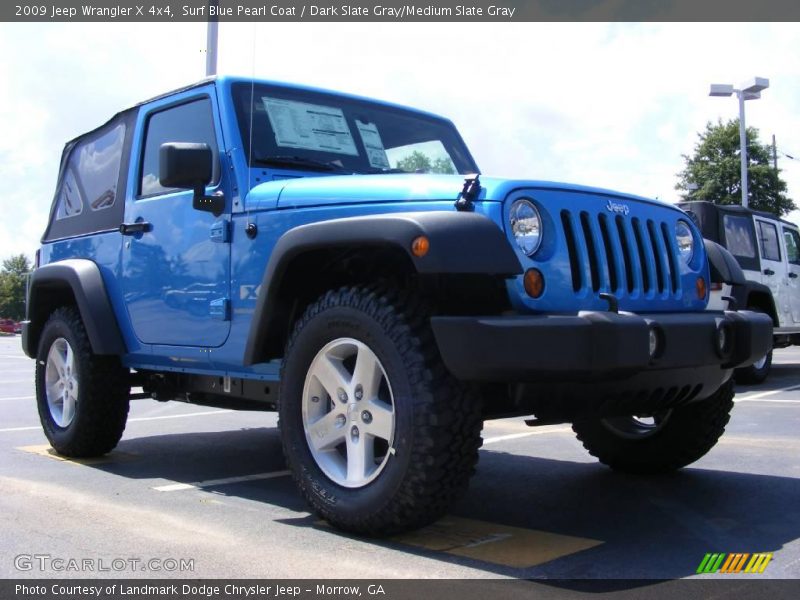 Surf Blue Pearl Coat / Dark Slate Gray/Medium Slate Gray 2009 Jeep Wrangler X 4x4