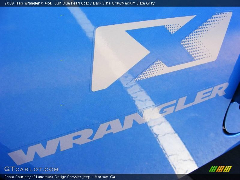 Surf Blue Pearl Coat / Dark Slate Gray/Medium Slate Gray 2009 Jeep Wrangler X 4x4