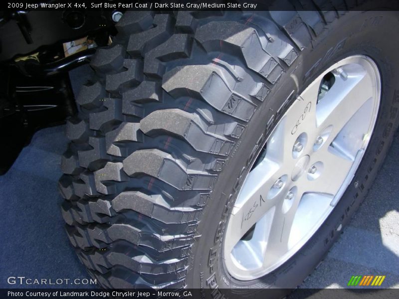 Surf Blue Pearl Coat / Dark Slate Gray/Medium Slate Gray 2009 Jeep Wrangler X 4x4