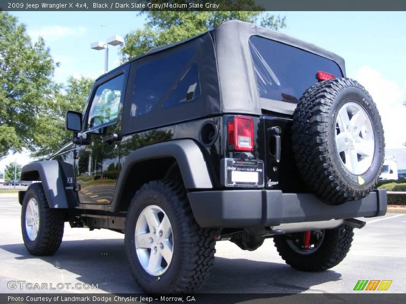 Black / Dark Slate Gray/Medium Slate Gray 2009 Jeep Wrangler X 4x4