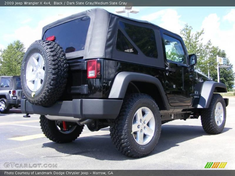 Black / Dark Slate Gray/Medium Slate Gray 2009 Jeep Wrangler X 4x4