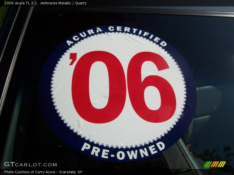 Anthracite Metallic / Quartz 2006 Acura TL 3.2