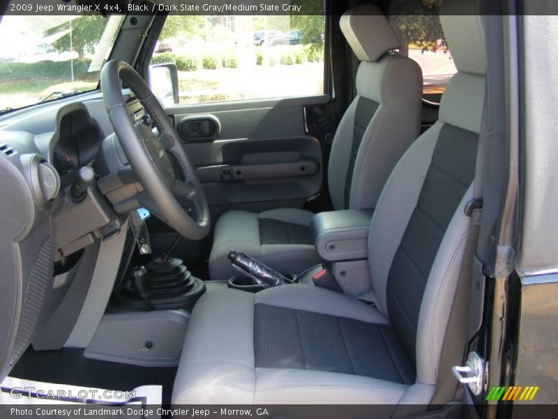 Black / Dark Slate Gray/Medium Slate Gray 2009 Jeep Wrangler X 4x4