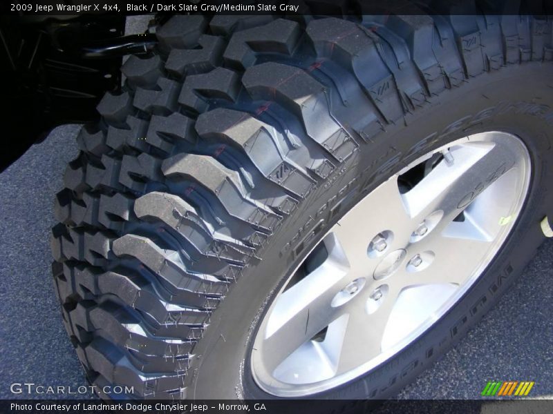 Black / Dark Slate Gray/Medium Slate Gray 2009 Jeep Wrangler X 4x4