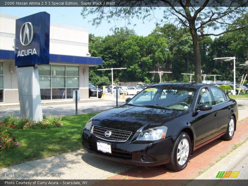 Super Black / Frost 2006 Nissan Altima 2.5 S Special Edition