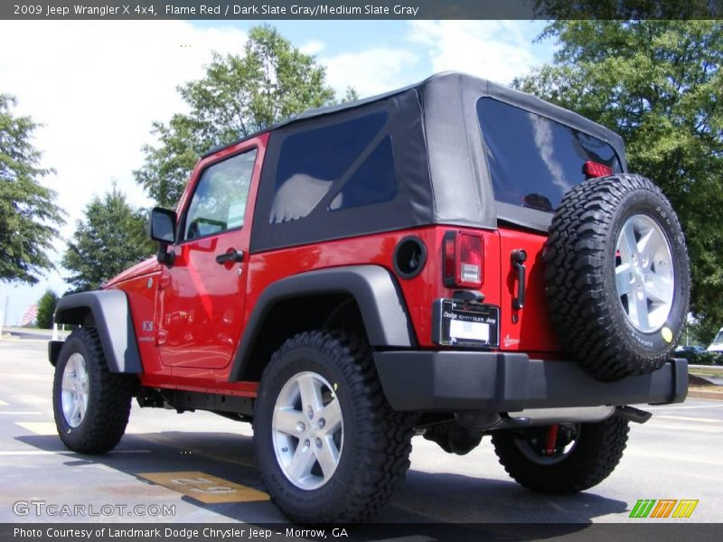 Flame Red / Dark Slate Gray/Medium Slate Gray 2009 Jeep Wrangler X 4x4