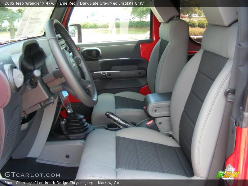 Flame Red / Dark Slate Gray/Medium Slate Gray 2009 Jeep Wrangler X 4x4