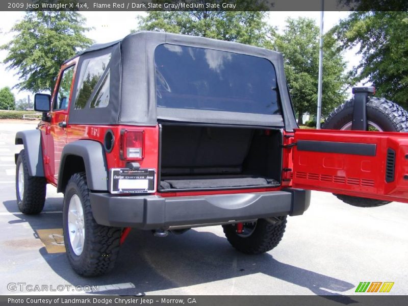 Flame Red / Dark Slate Gray/Medium Slate Gray 2009 Jeep Wrangler X 4x4