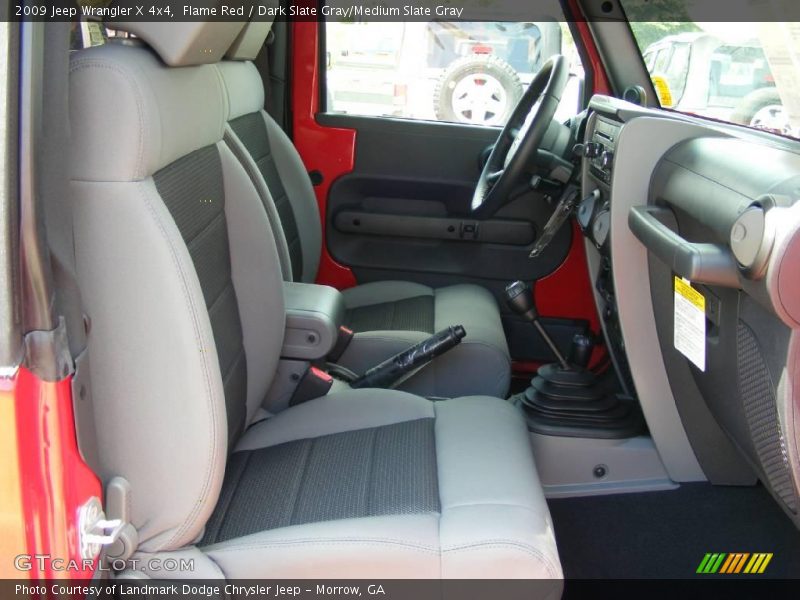 Flame Red / Dark Slate Gray/Medium Slate Gray 2009 Jeep Wrangler X 4x4