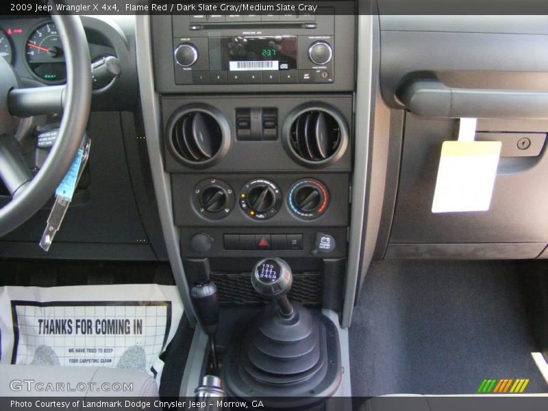 Flame Red / Dark Slate Gray/Medium Slate Gray 2009 Jeep Wrangler X 4x4