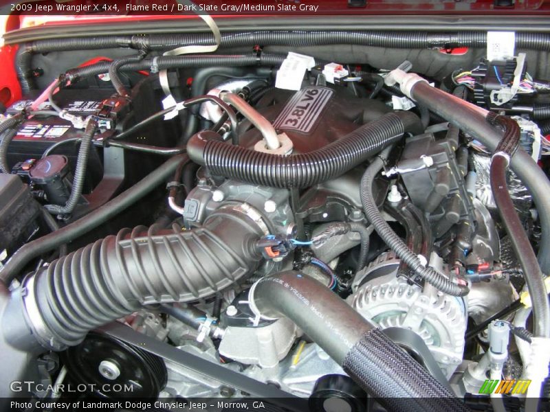 Flame Red / Dark Slate Gray/Medium Slate Gray 2009 Jeep Wrangler X 4x4