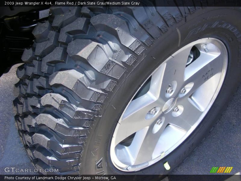 Flame Red / Dark Slate Gray/Medium Slate Gray 2009 Jeep Wrangler X 4x4