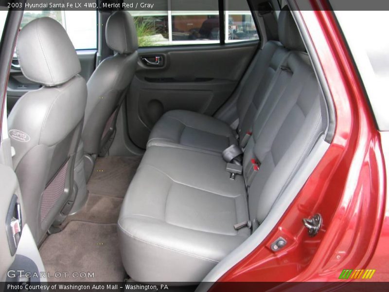 Merlot Red / Gray 2003 Hyundai Santa Fe LX 4WD