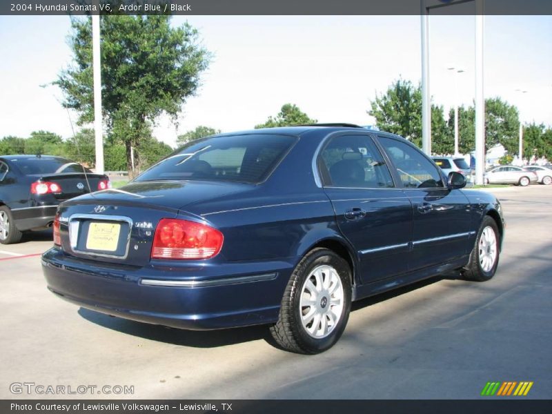 Ardor Blue / Black 2004 Hyundai Sonata V6