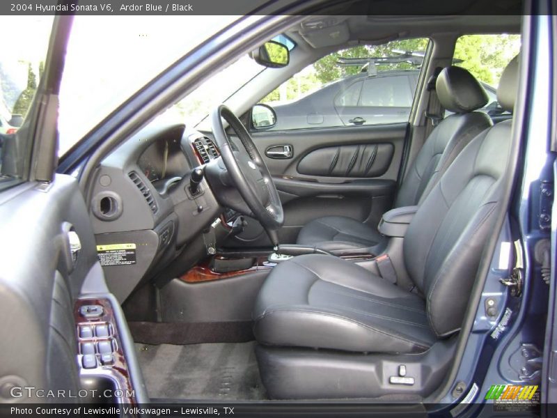 Ardor Blue / Black 2004 Hyundai Sonata V6