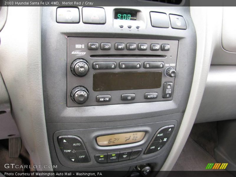 Merlot Red / Gray 2003 Hyundai Santa Fe LX 4WD