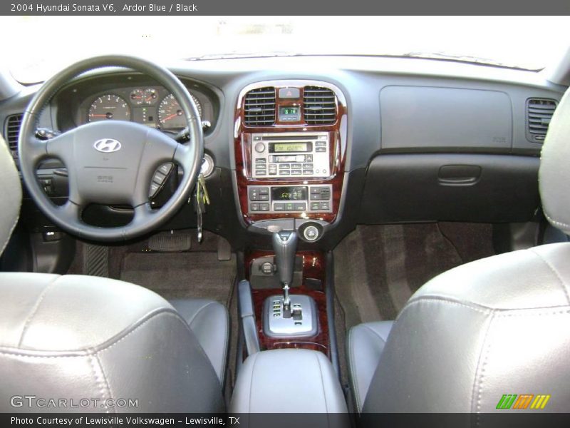 Ardor Blue / Black 2004 Hyundai Sonata V6