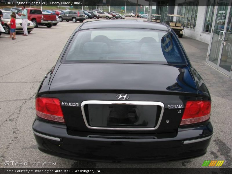 Ebony Black / Black 2004 Hyundai Sonata V6