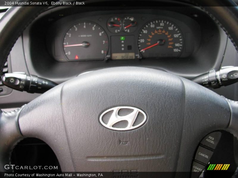 Ebony Black / Black 2004 Hyundai Sonata V6