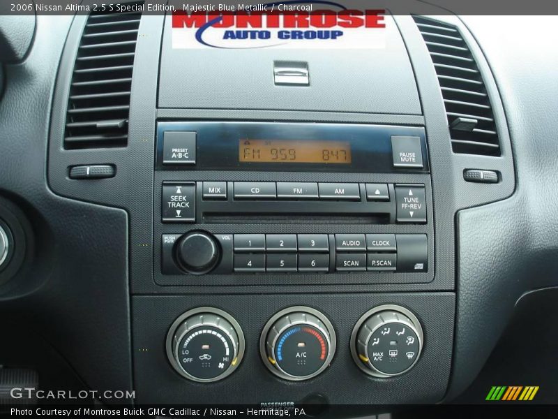 Majestic Blue Metallic / Charcoal 2006 Nissan Altima 2.5 S Special Edition