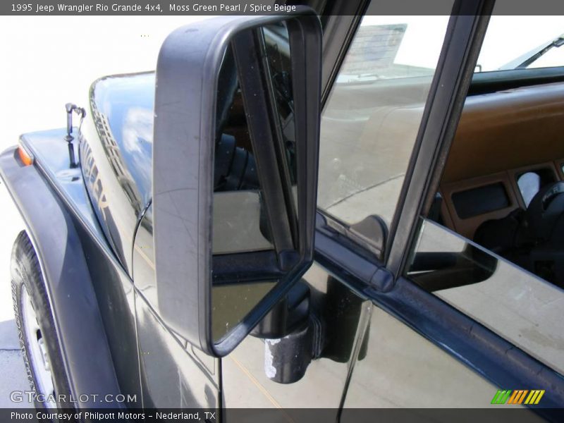 Moss Green Pearl / Spice Beige 1995 Jeep Wrangler Rio Grande 4x4