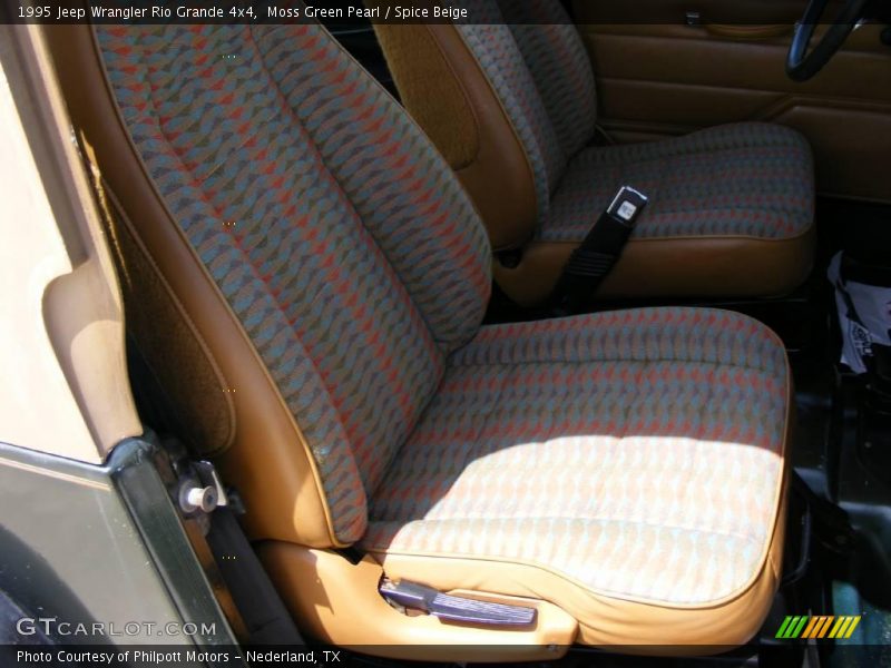 Moss Green Pearl / Spice Beige 1995 Jeep Wrangler Rio Grande 4x4
