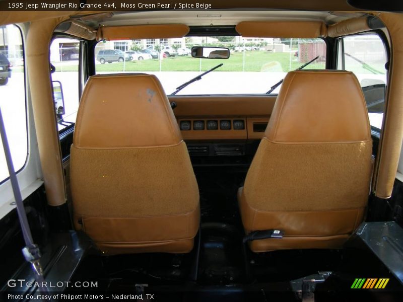 Moss Green Pearl / Spice Beige 1995 Jeep Wrangler Rio Grande 4x4