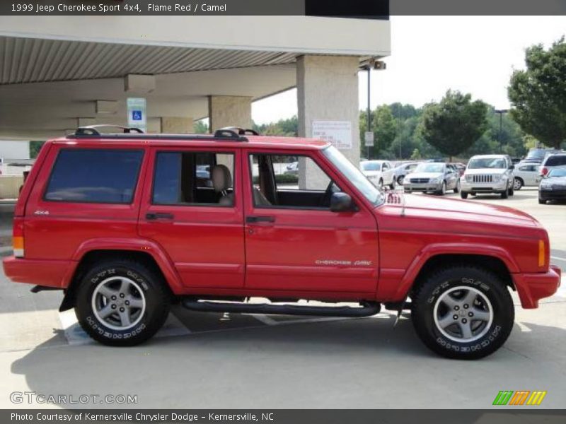 Flame Red / Camel 1999 Jeep Cherokee Sport 4x4