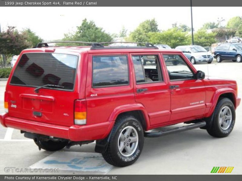 Flame Red / Camel 1999 Jeep Cherokee Sport 4x4