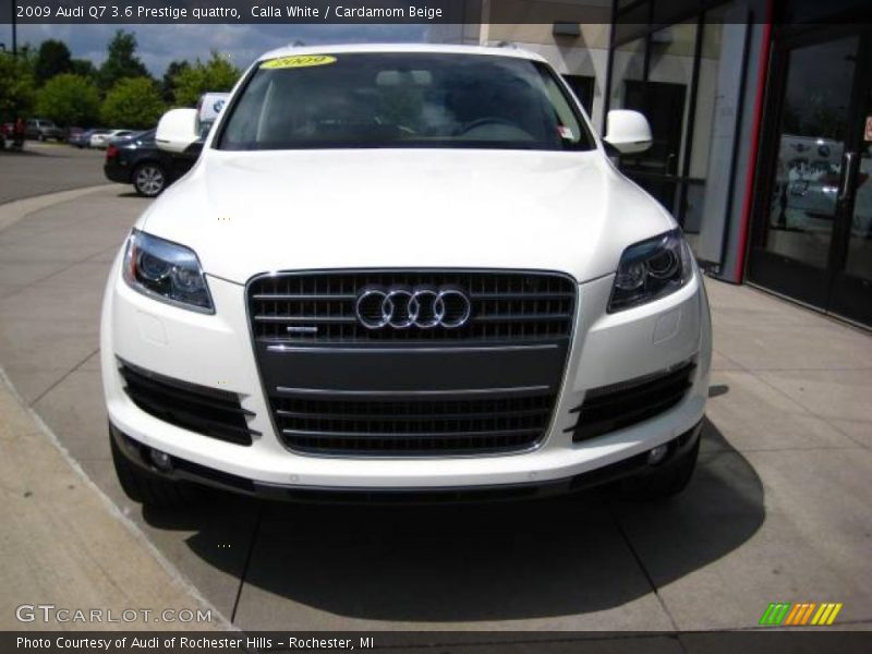 Calla White / Cardamom Beige 2009 Audi Q7 3.6 Prestige quattro