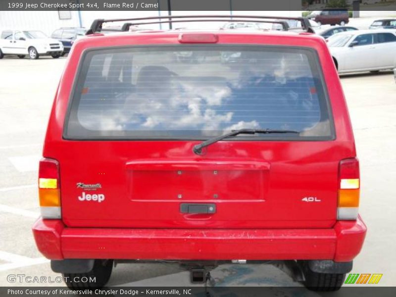 Flame Red / Camel 1999 Jeep Cherokee Sport 4x4