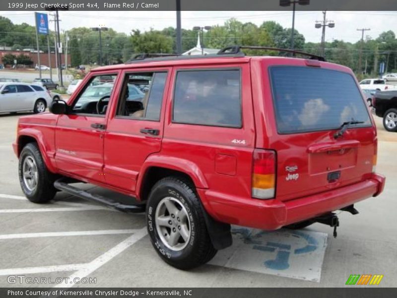 Flame Red / Camel 1999 Jeep Cherokee Sport 4x4